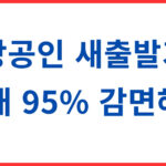 소상공인 새출발기금 최대 95% 감면혜택