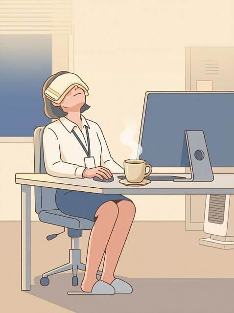 사무실 히터 눈 건조 예방, 눈꺼풀 청소'와 찜질