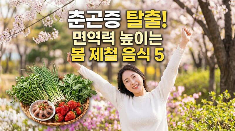 [2026 최신] 춘곤증 탈출! 면역력 높이는 제철 음식 5가지