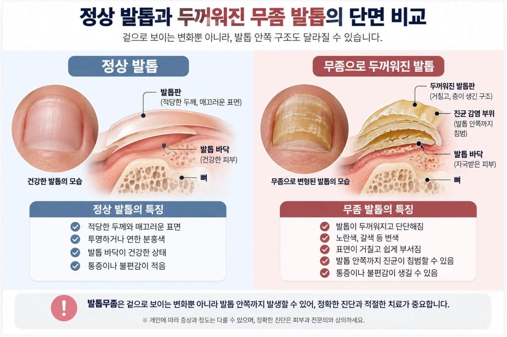 발톱무좀 바르는약 두꺼운 발톱 치료