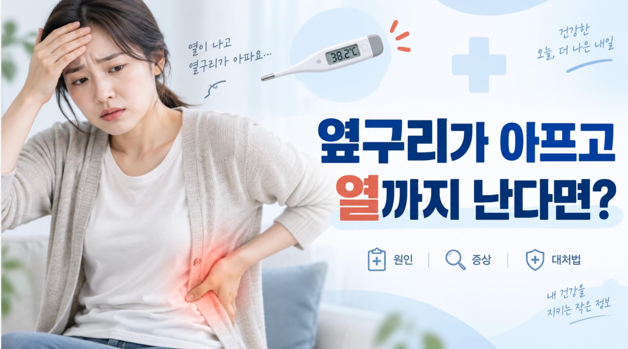왼쪽 옆구리 통증 발열, 오한이 같이 있다면 그냥 넘기지 마세요